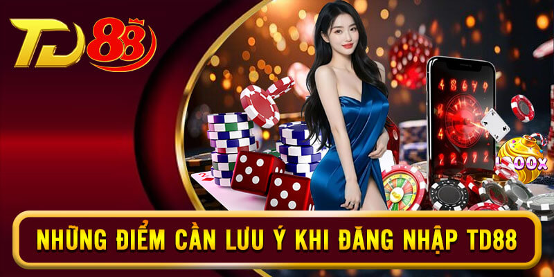 Những điểm cần chú ý khi thực hiện thao tác đăng nhập TD88